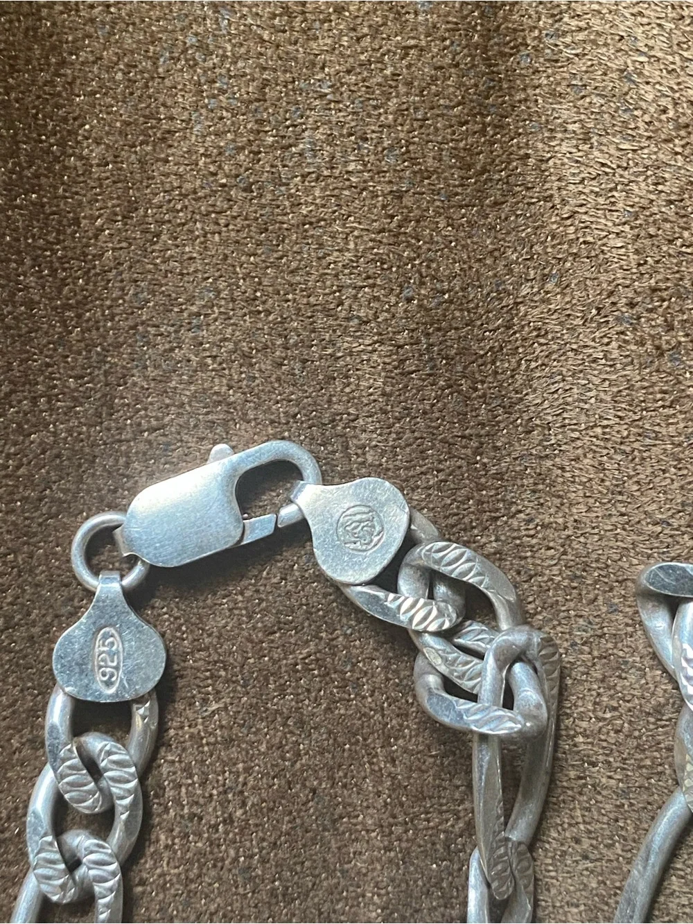 Italian Sterling Silver Diamond-cut Figaro Chain